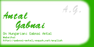 antal gabnai business card